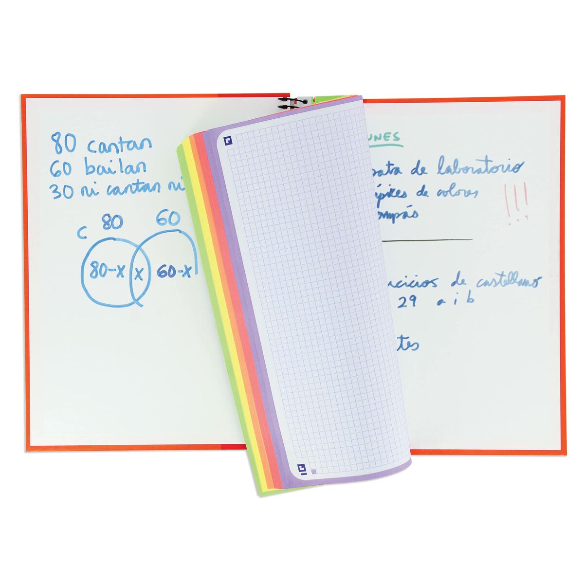 Cuaderno Oxford European Book Microperforado Multicolor A4 5 Piezas 120 Hojas  Comprati.