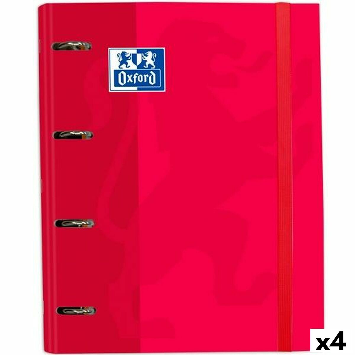 Carpeta de anillas Oxford Classic Rojo A4+ (4 Unidades)  Comprati.