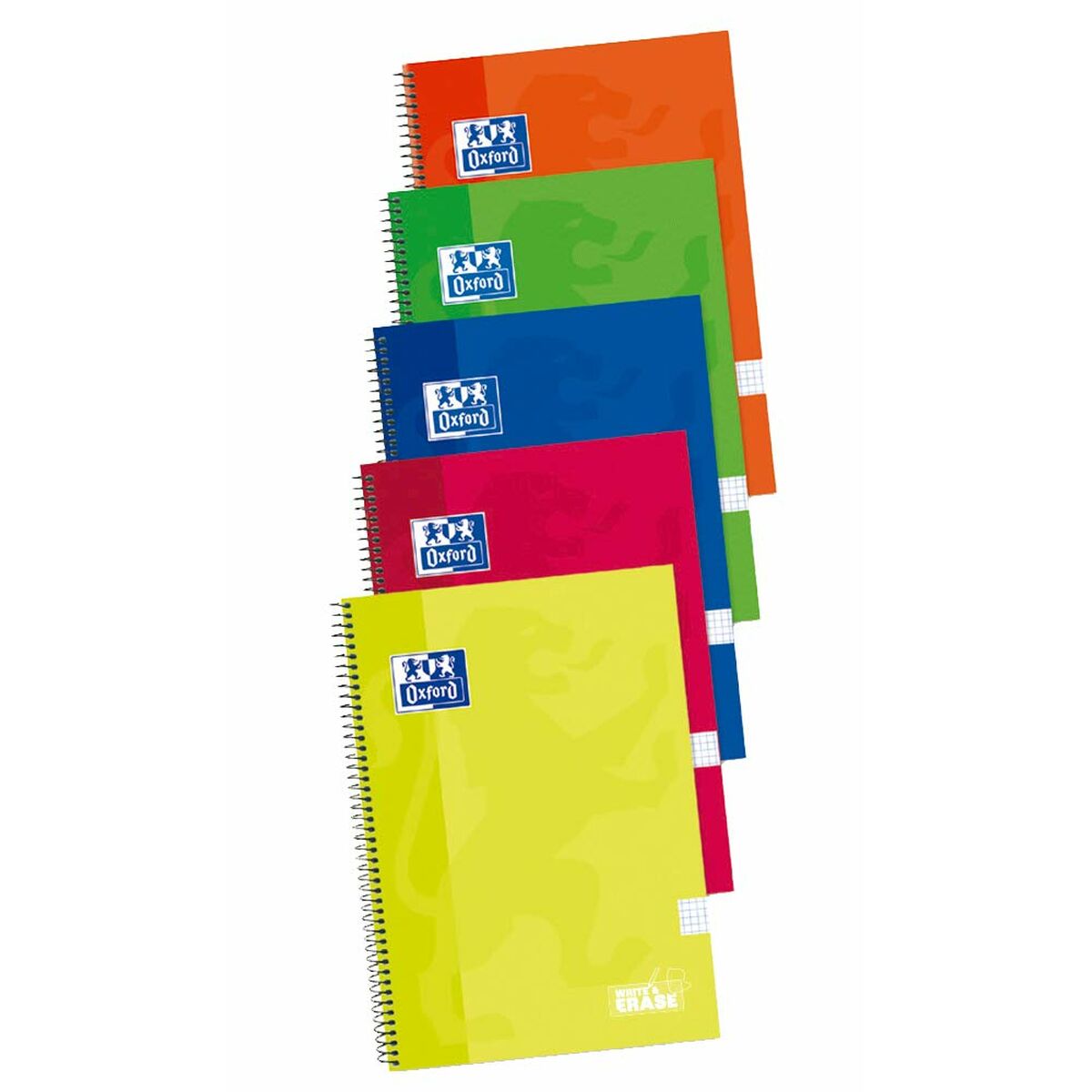 Libreta Oxford Write&Erase Multicolor Din A4 80 Hojas (5 Piezas)  Comprati.