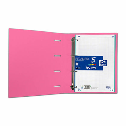 Carpeta de anillas Oxford Touch Europeanbinder Rosa A4 A4+  Comprati.