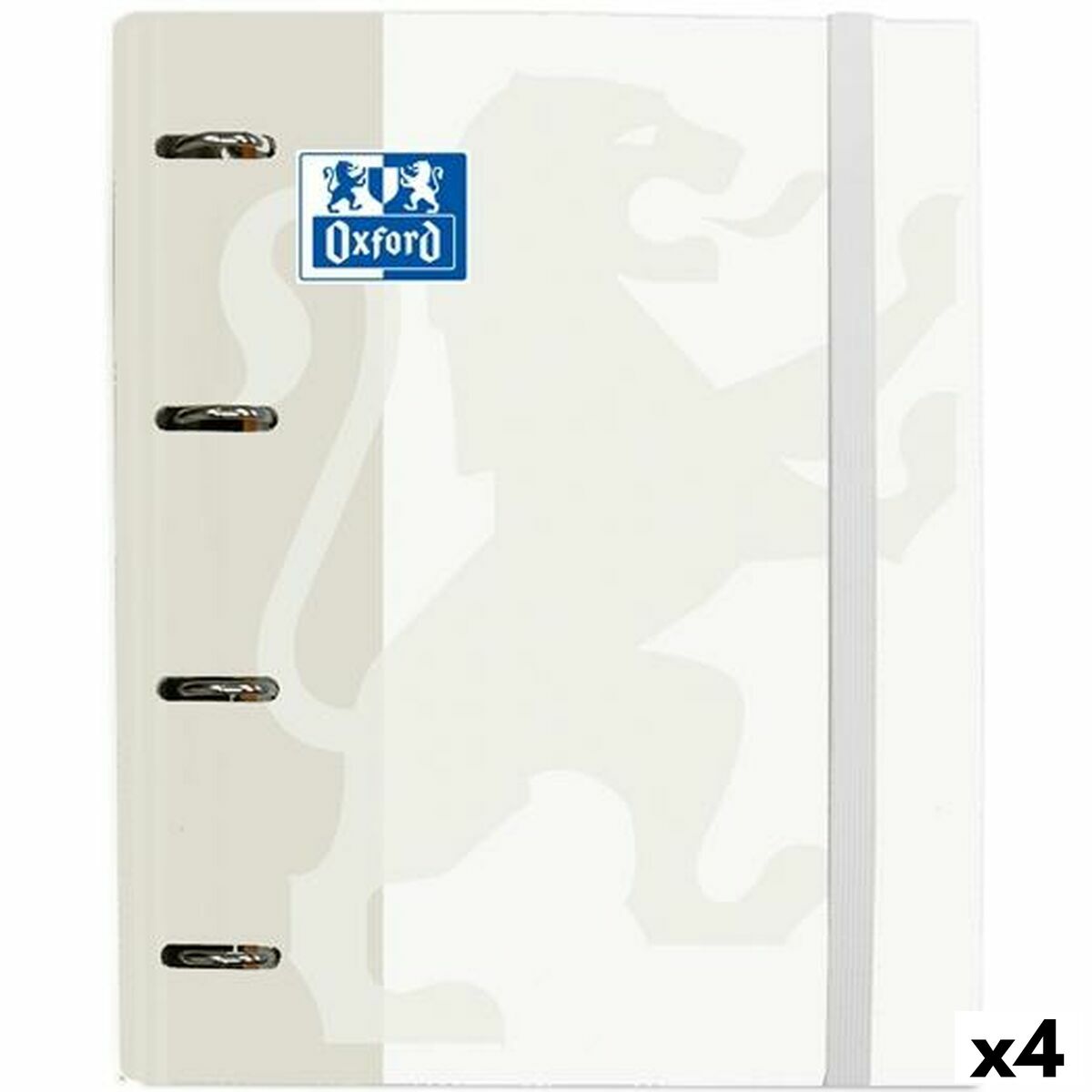 Carpeta de anillas Oxford Classic Blanco A4+ (4 Unidades)  Comprati.