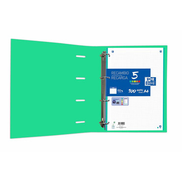 Carpeta de anillas Oxford Touch Europeanbinder Menta A4 A4+  Comprati.