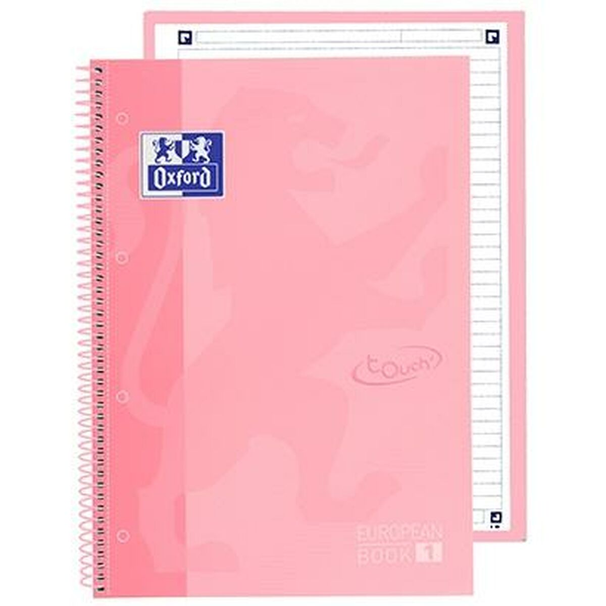 Cuaderno Oxford European Book School Rosa claro A4 5 Piezas  Comprati.