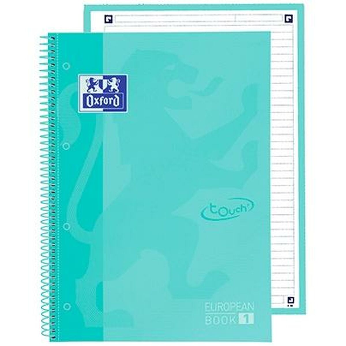 Cuaderno Oxford European Book School Menta A4 5 Piezas  Comprati.