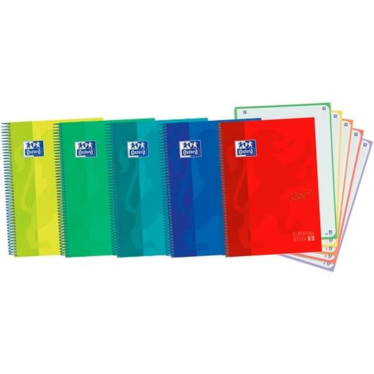 Cuaderno Oxford Ebook5 Touch Multicolor A4+ 120 Hojas (5 Unidades)  Comprati.