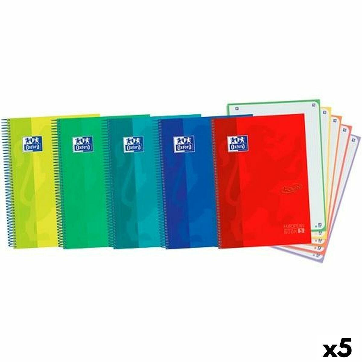 Cuaderno Oxford Ebook5 Touch Multicolor A4+ 120 Hojas (5 Unidades)  Comprati.