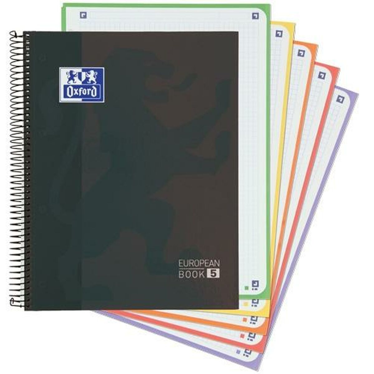 Cuaderno Oxford Classic Europeanbook 5 Negro A4+ 120 Hojas (15 Unidades)  Comprati.