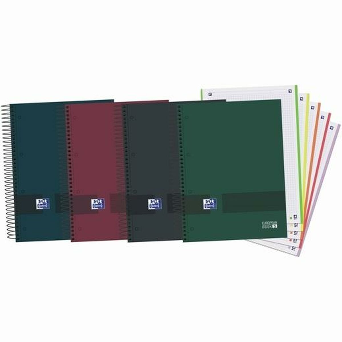 Cuaderno Oxford Europeanbook 5 & You Multicolor A5 120 Hojas (5 Unidades)  Comprati.