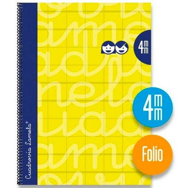 Cuaderno Lamela 4 mm Amarillo Din A4 5 Piezas 80 Hojas  Comprati.