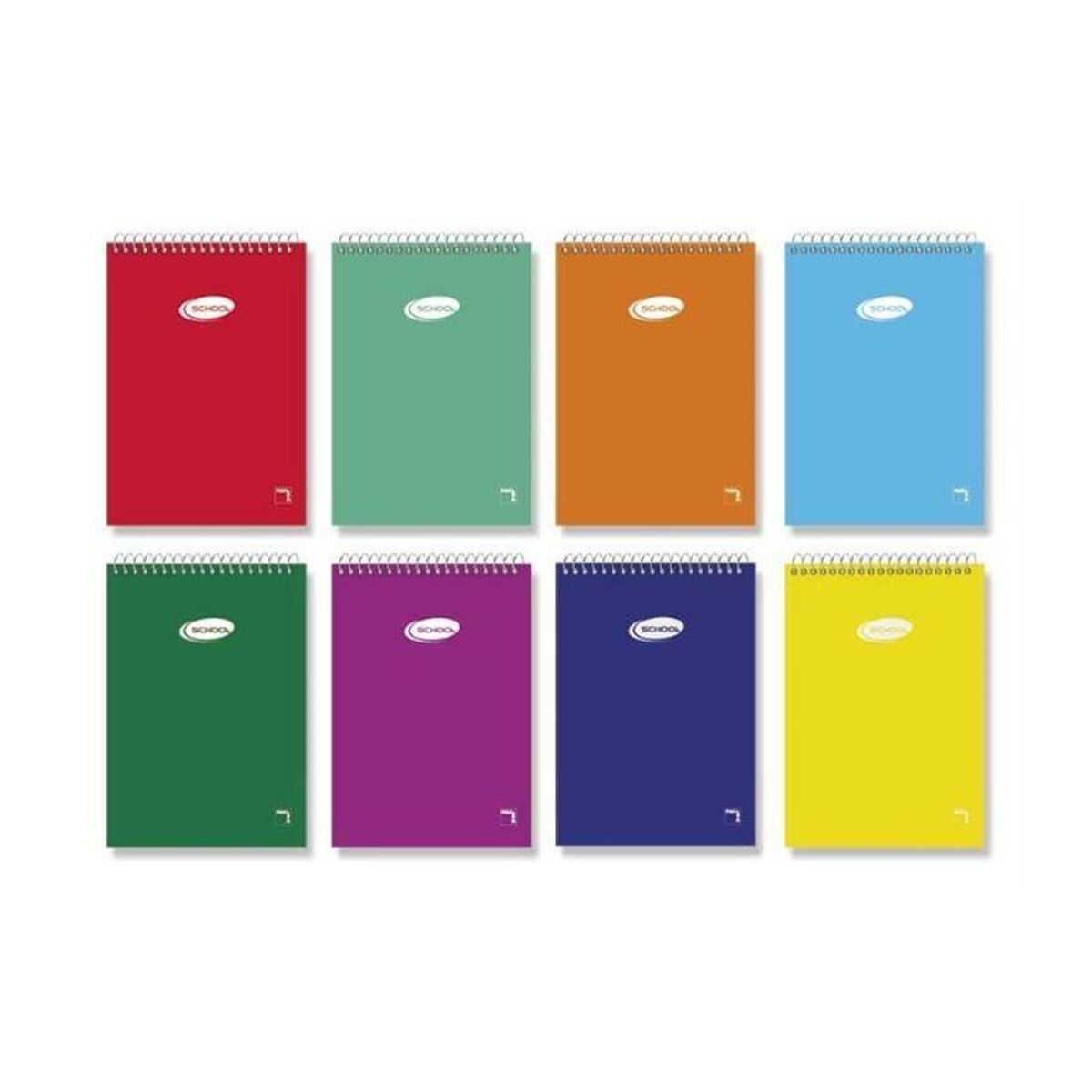 Cuaderno Pacsa Multicolor 1/8 10 Piezas 80 Hojas  Comprati.