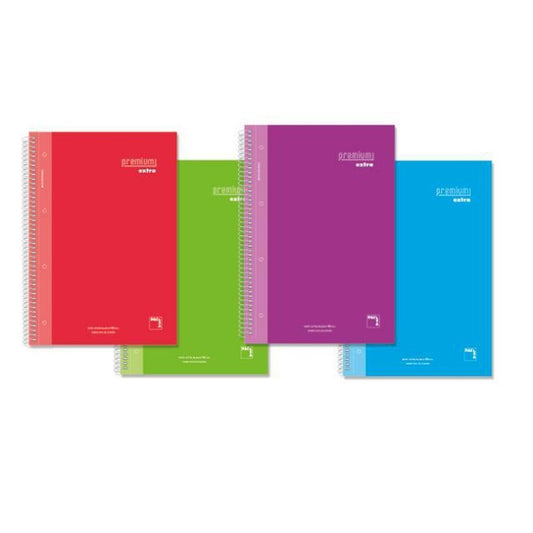 Cuaderno Pacsa Premium Extra Multicolor Din A4 4 Piezas 80 Hojas  Comprati.