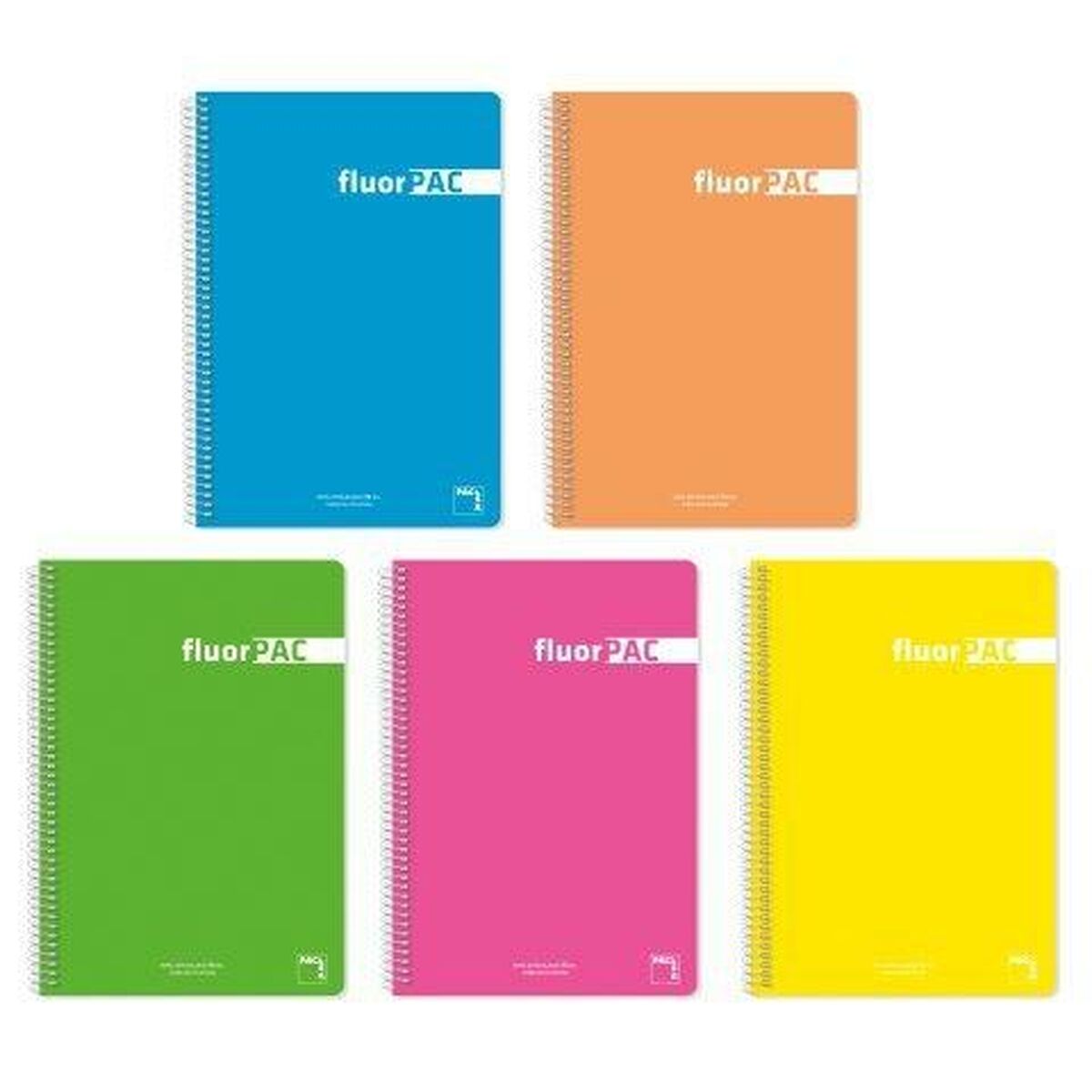 Cuaderno Pacsa FluorPAC Multicolor Din A4 5 Piezas 80 Hojas  Comprati.