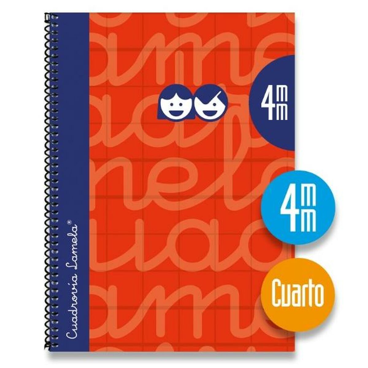 Cuaderno Lamela Rojo Cuarto 5 Piezas 80 Hojas  Comprati.