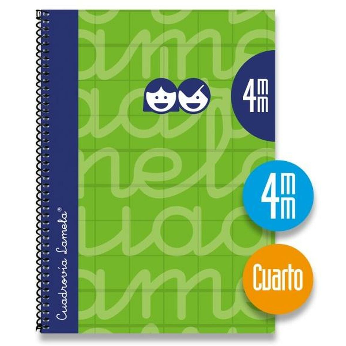 Cuaderno Lamela Verde Cuarto 5 Piezas 80 Hojas  Comprati.