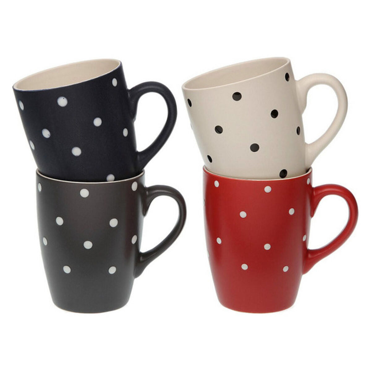 Taza Mug Versa Puntos 1 unidad Multicolor Gres Moderno  Comprati.