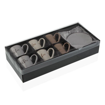 Juego de Tazas con Platos Lieke Té Gres (6 pcs)  Comprati.