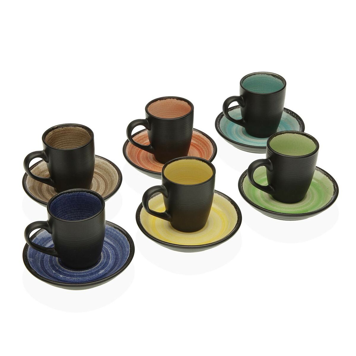 Juego de Tazas de Café Versa Camil Cerámica  Comprati.