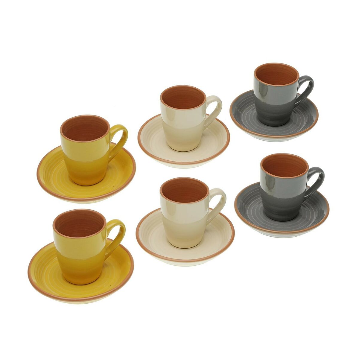 Juego de Tazas de Café Versa Corin Cerámica (6 Piezas)  Comprati.