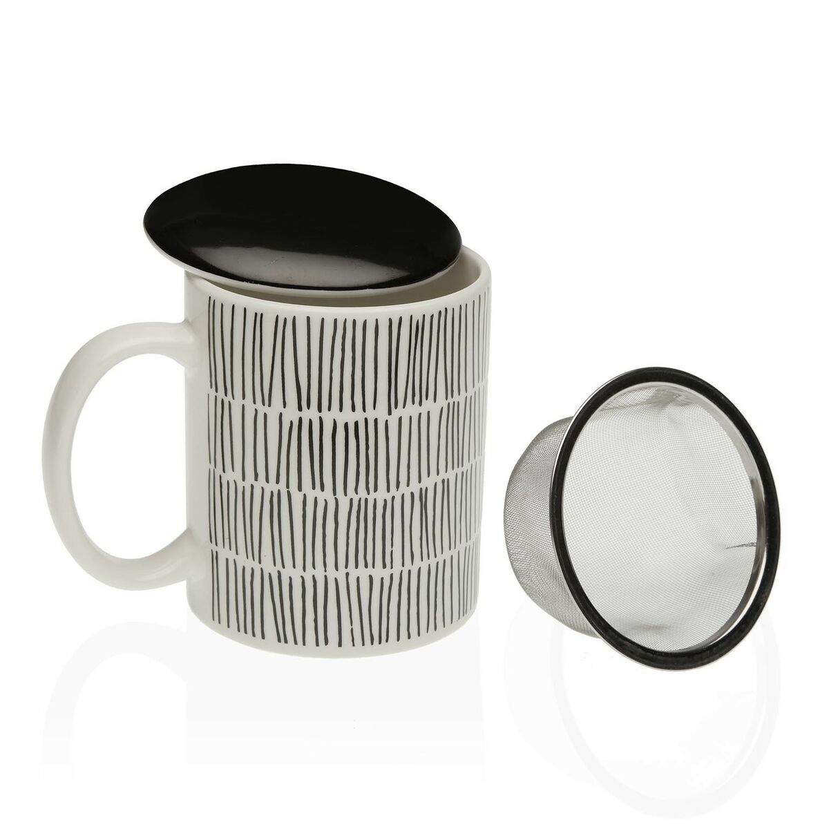 Taza con Filtro para Infusiones Versa New Lines Gres  Comprati.