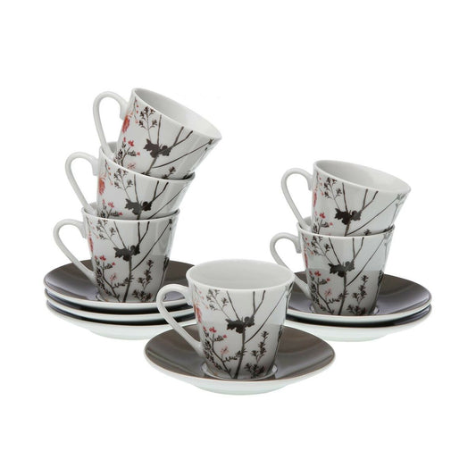 Juego de 6 Tazas de Café Versa Balbec Porcelana  Comprati.