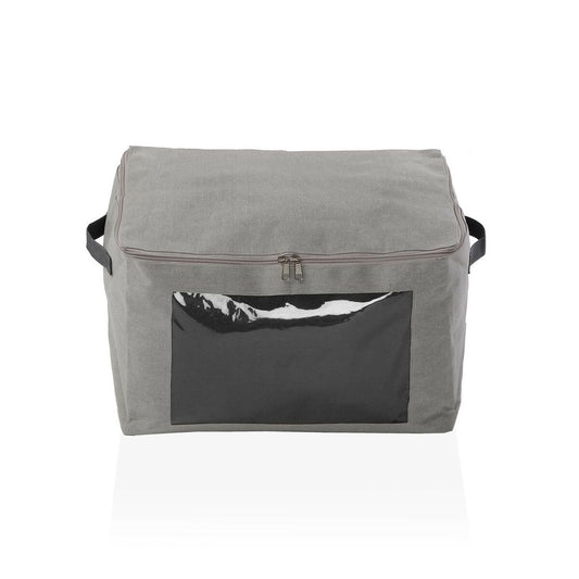 Caja de Almacenamiento Versa Gris Poliéster  Comprati.