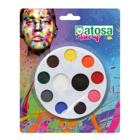 Pintura de Cara Multicolor Paleta Tinta a base de agua  Comprati.