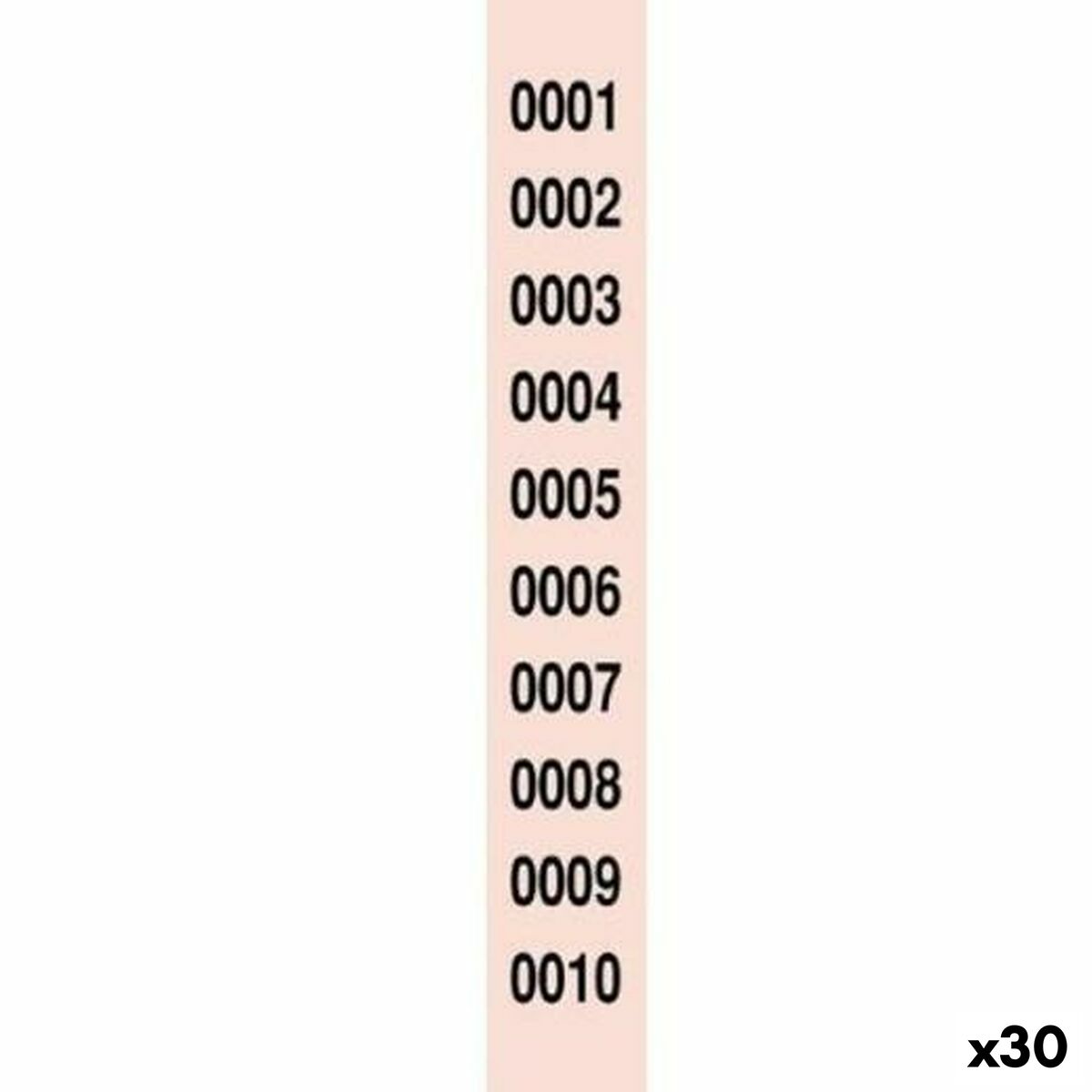 Tiras de Números para Rifa 1-2000 (30 unidades)  Comprati.