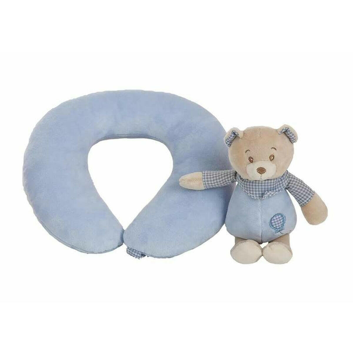 Cojín Cervical Lulu Azul Oso de Peluche 20 x 24 cm  Comprati.