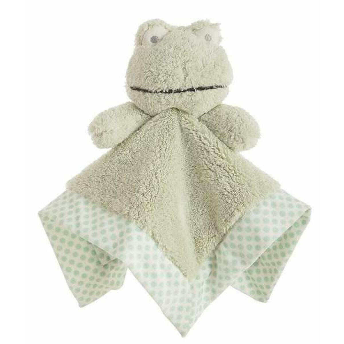 Doudou    doble capa 30 x 30 cm Lunares Verde  Comprati.