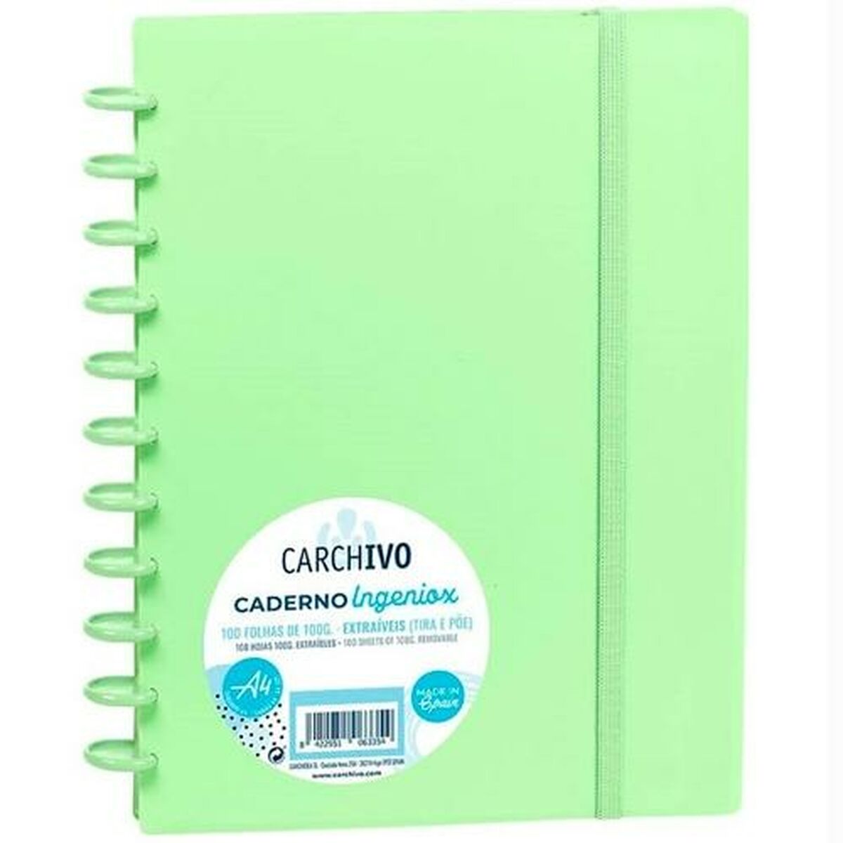 Cuaderno Carchivo Ingeniox Verde Claro A4  Comprati.