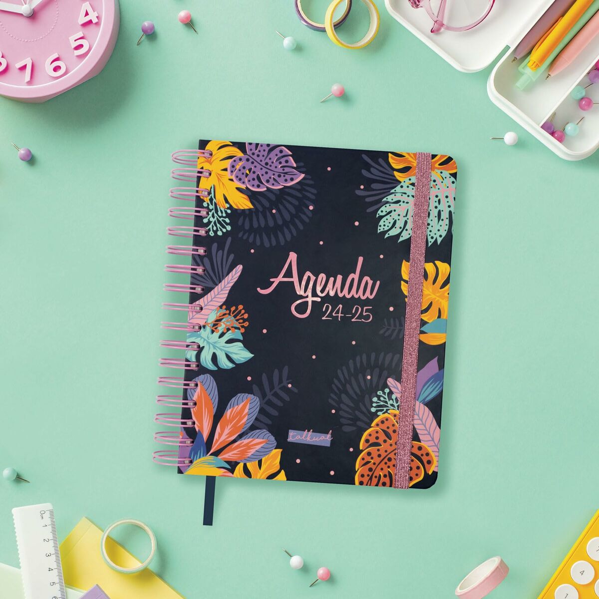 Agenda Finocam Talkual Wild Multicolor Cuarto 15,5 x 21,7 cm 2024-2025  Comprati.