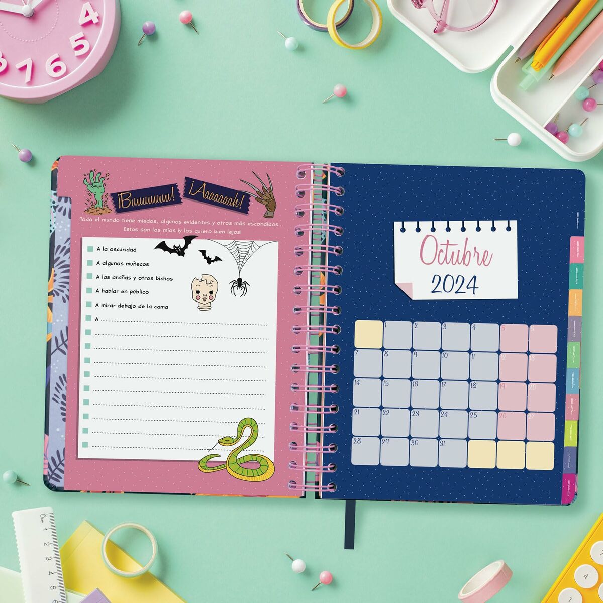 Agenda Finocam Talkual Wild Multicolor Cuarto 15,5 x 21,7 cm 2024-2025  Comprati.