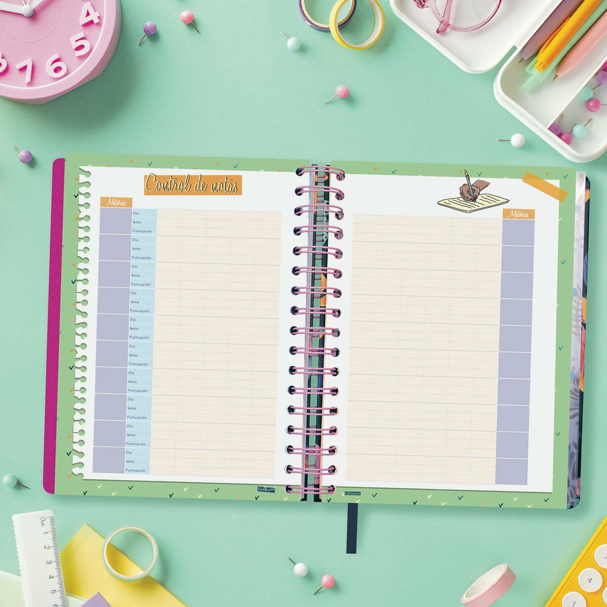 Agenda Finocam Talkual Wild Multicolor Cuarto 15,5 x 21,7 cm 2024-2025  Comprati.