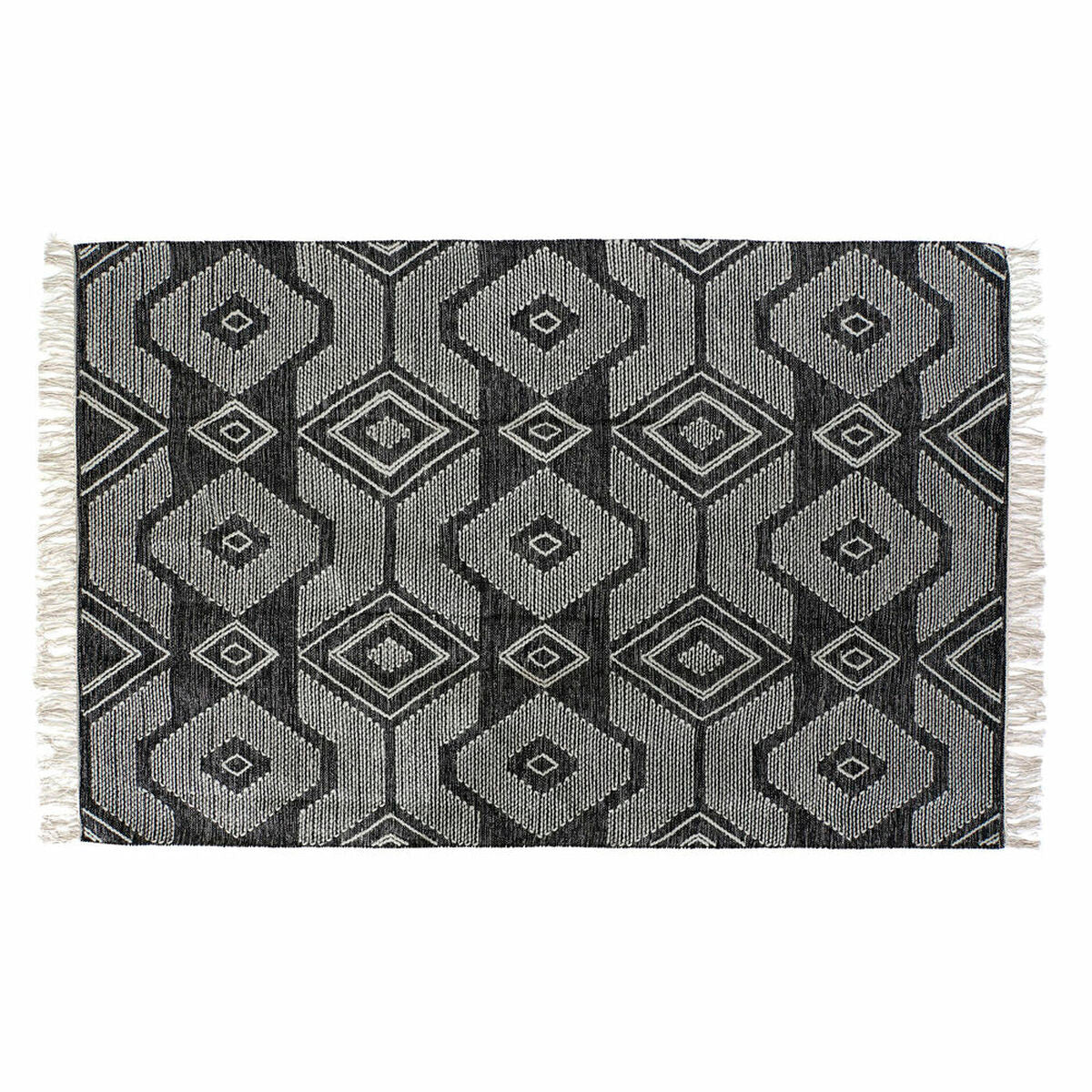 Alfombra DKD Home Decor Blanco Negro Algodón (160 x 230 x 1 cm)  Comprati.