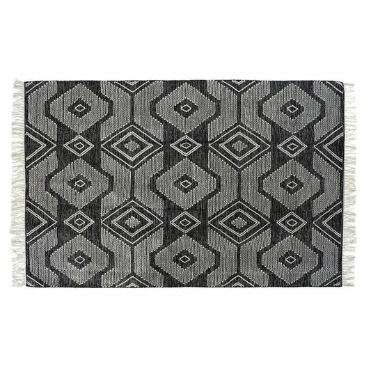 Alfombra DKD Home Decor Blanco Negro Algodón (200 x 290 x 1 cm)  Comprati.