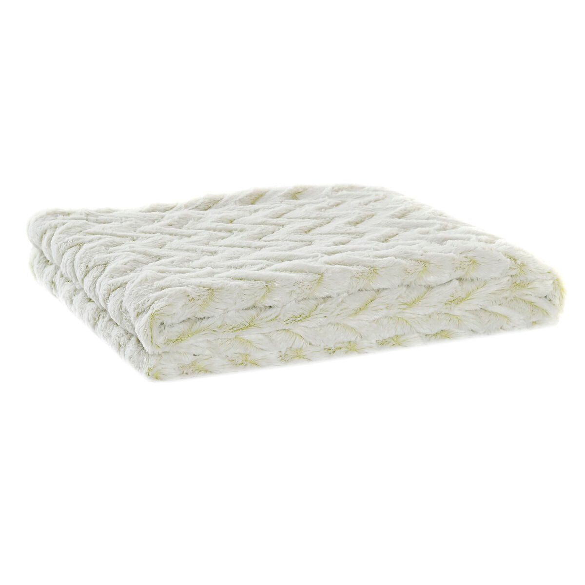 Manta DKD Home Decor Zig-zag 130 x 170 x 2 cm Blanco Montaña  Comprati.