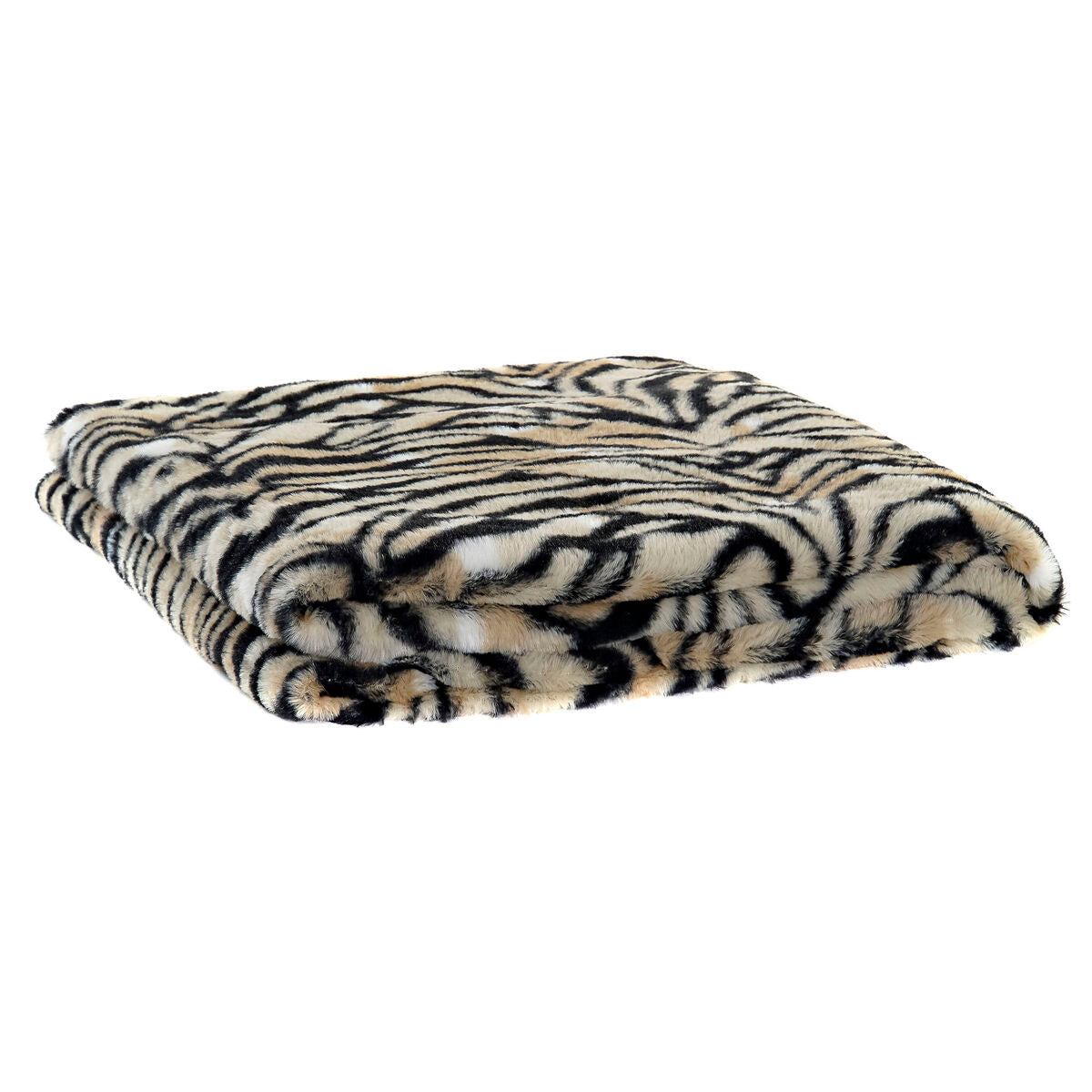 Manta DKD Home Decor Salvaje 130 x 170 x 2 cm Negro Amarillo Colonial  Comprati.