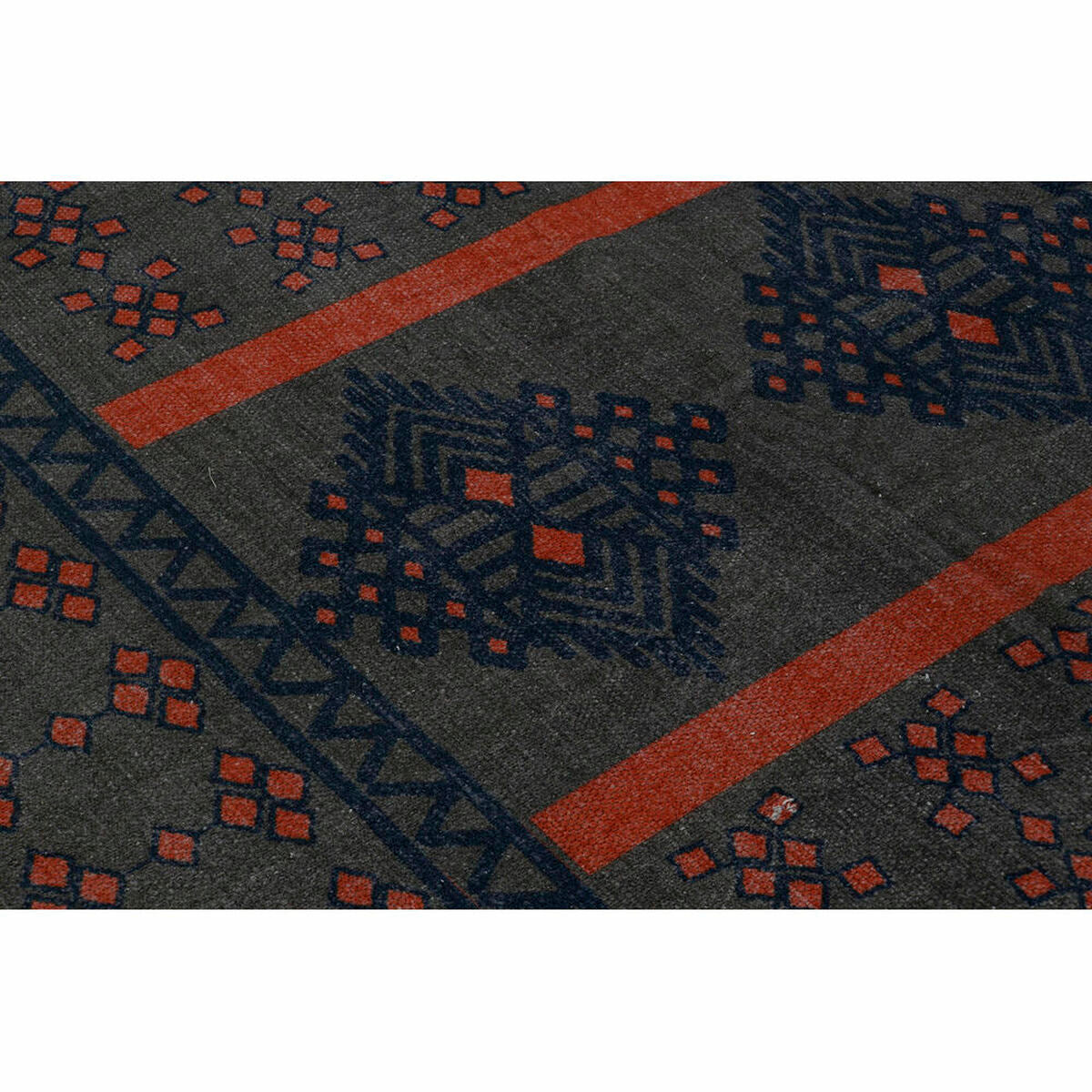 Alfombra DKD Home Decor 120 x 180 x 0,4 cm Azul Naranja Poliéster Árabe (2 Unidades)  Comprati.