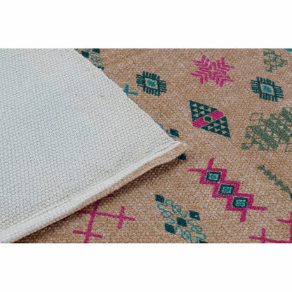 Alfombra DKD Home Decor 120 x 180 x 0,4 cm Poliéster Blanco Ikat Boho (2 Unidades)  Comprati.