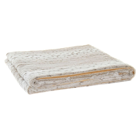 Manta DKD Home Decor Salvaje 130 x 170 x 2 cm Beige Blanco Montaña  Comprati.