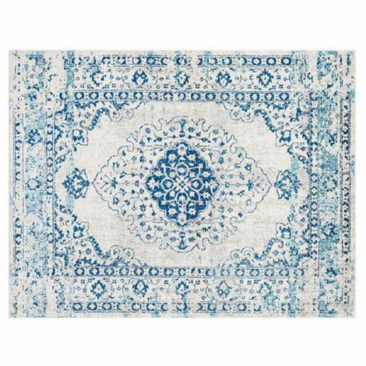 Alfombra DKD Home Decor Azul Algodón Chenille (120 x 180 x 1 cm)  Comprati.