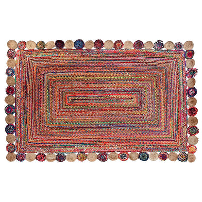 Alfombra DKD Home Decor Algodón Multicolor Jute (200 x 290 x 1 cm)  Comprati.