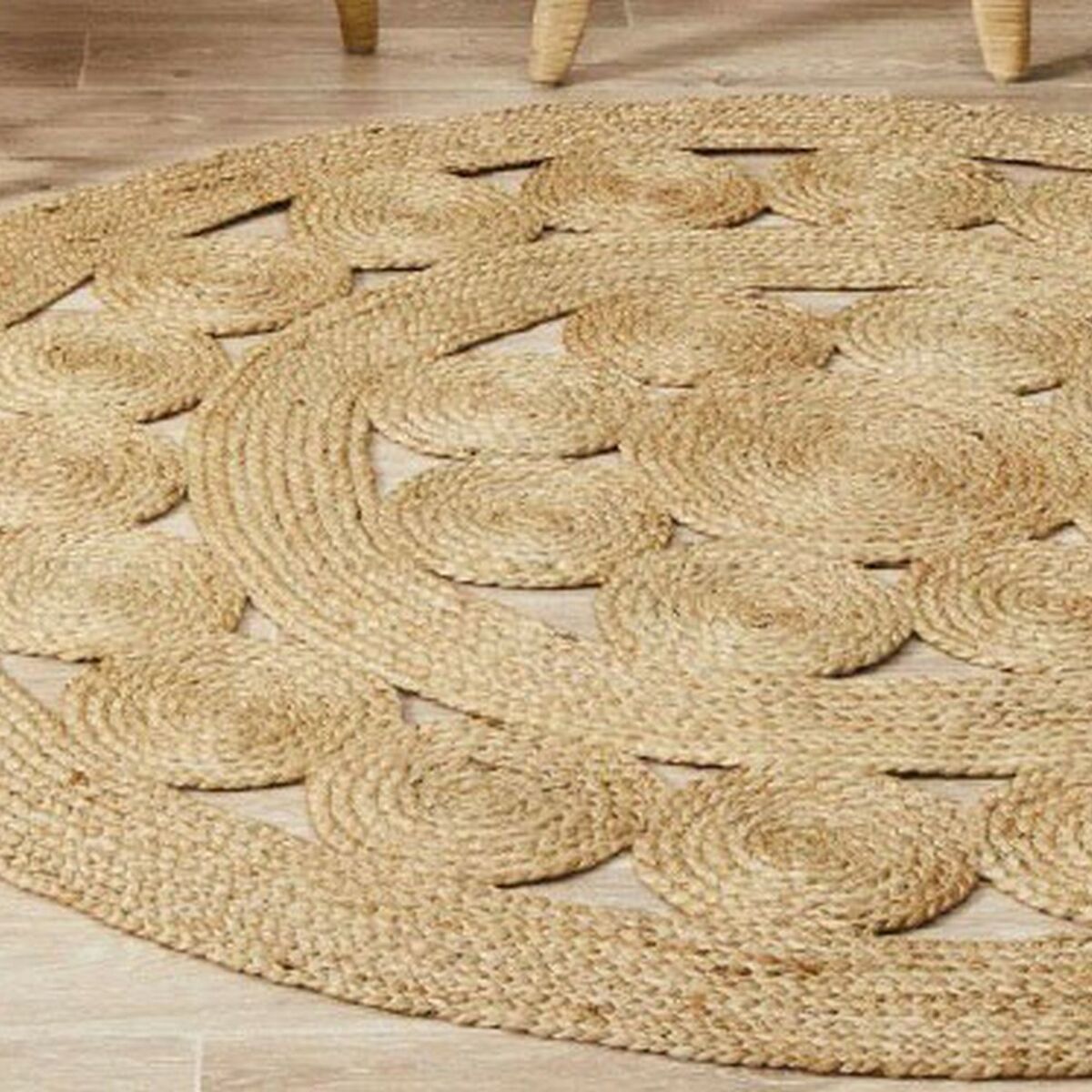 Alfombra DKD Home Decor Jute (160 x 160 x 1 cm)  Comprati.