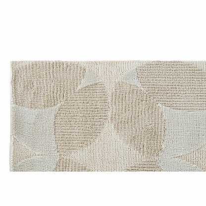 Alfombra DKD Home Decor Beige Poliéster Algodón Círculos (120 x 180 x 0.9 cm)  Comprati.