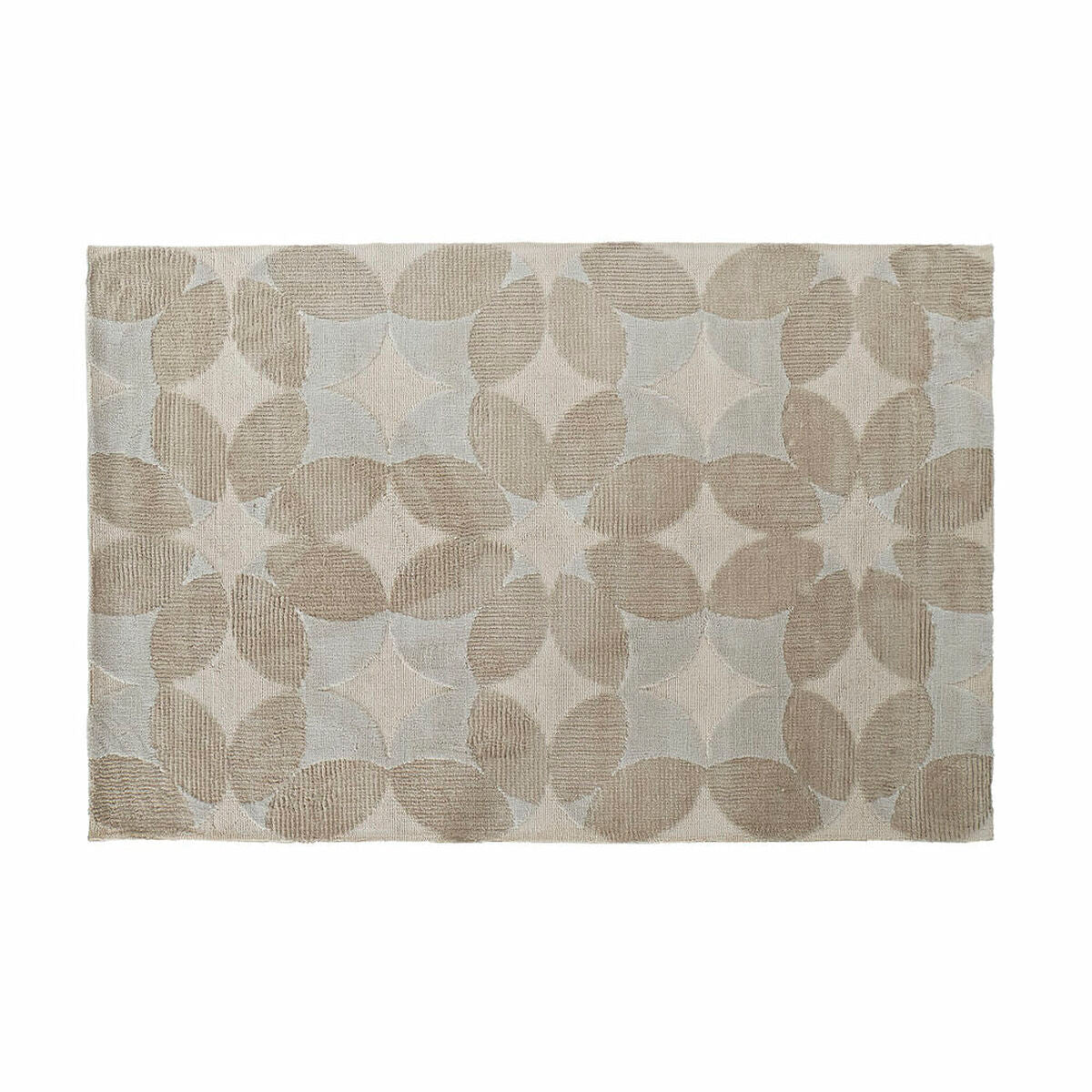 Alfombra DKD Home Decor Beige Poliéster Algodón Círculos (120 x 180 x 0.9 cm)  Comprati.