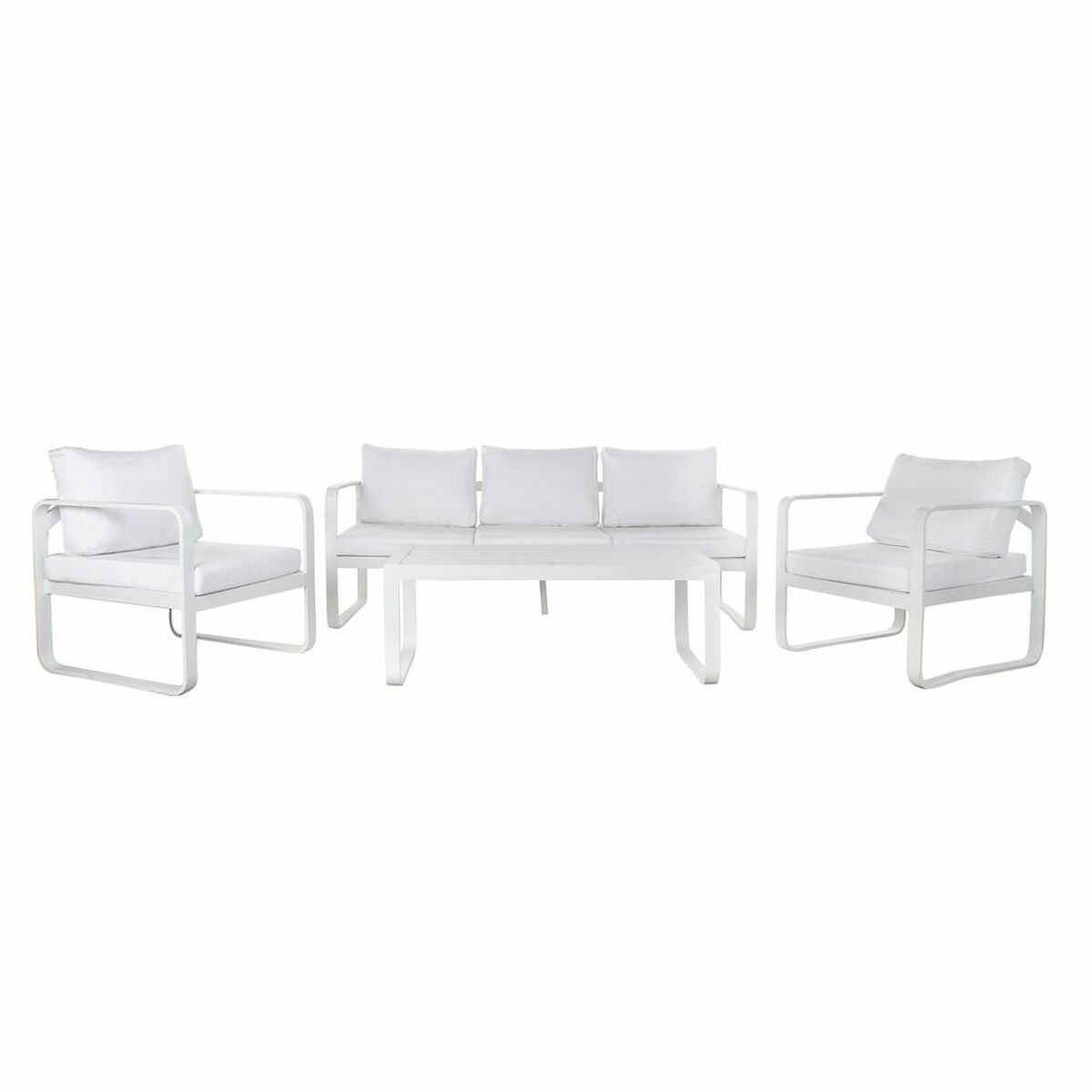 Sofá de Jardín DKD Home Decor Blanco Aluminio 78 cm 184 x 72 x 78 cm  Comprati.