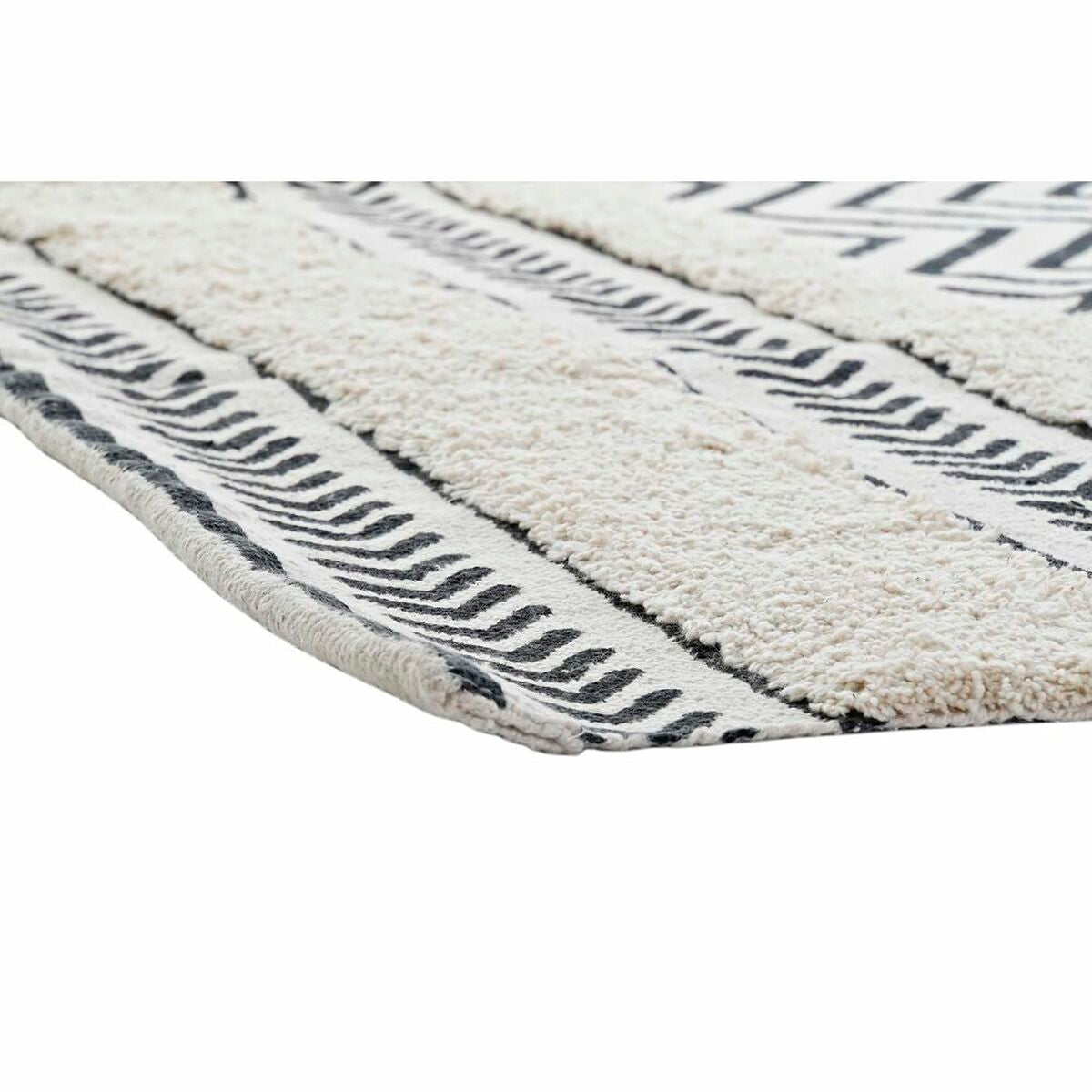 Alfombra DKD Home Decor Negro Zig-zag Blanco (160 x 226 x 0,7 cm)  Comprati.