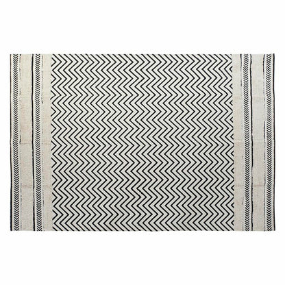 Alfombra DKD Home Decor Negro Zig-zag Blanco (160 x 226 x 0,7 cm)  Comprati.