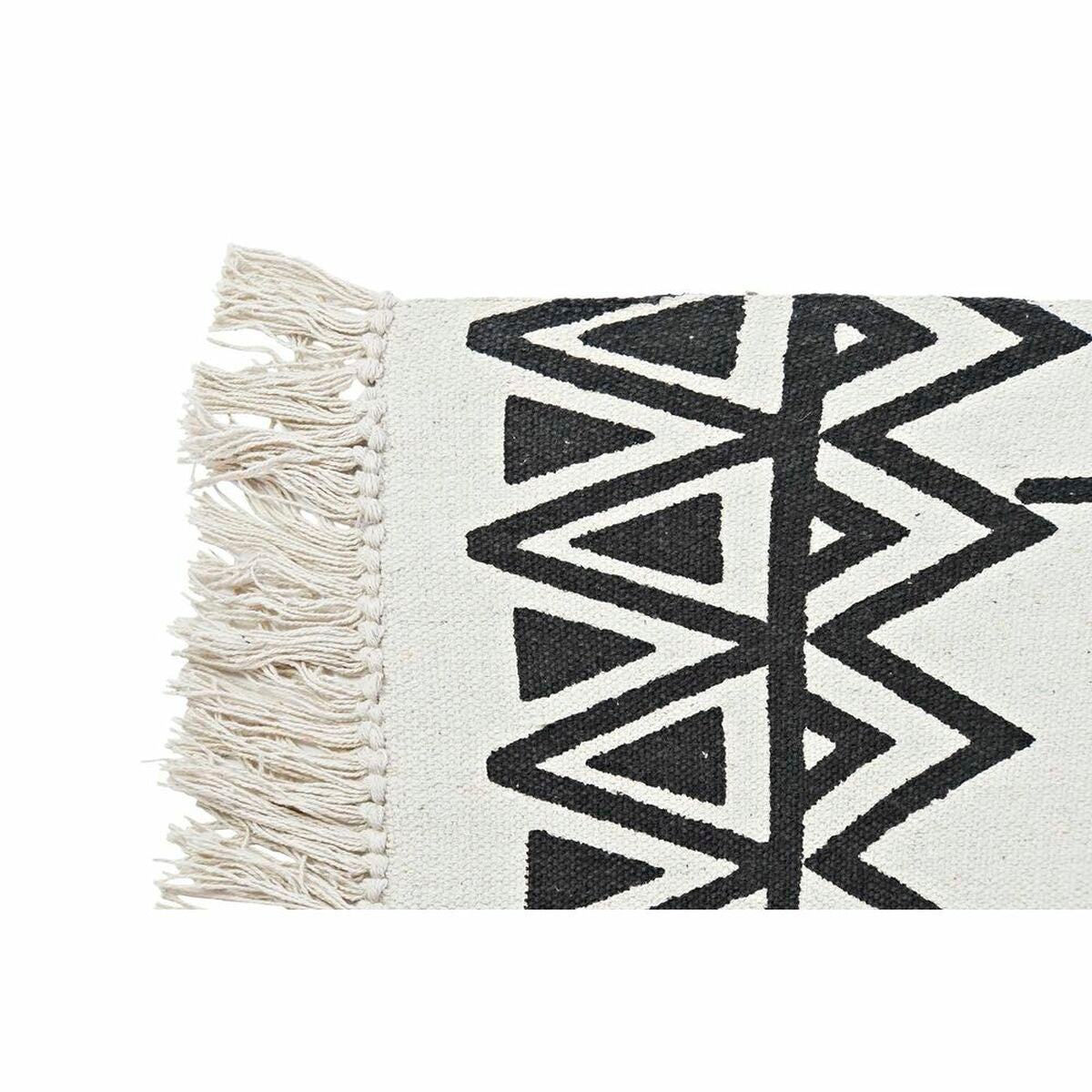 Alfombra DKD Home Decor Negro Blanco Ikat (120 x 180 x 0,7 cm)  Comprati.