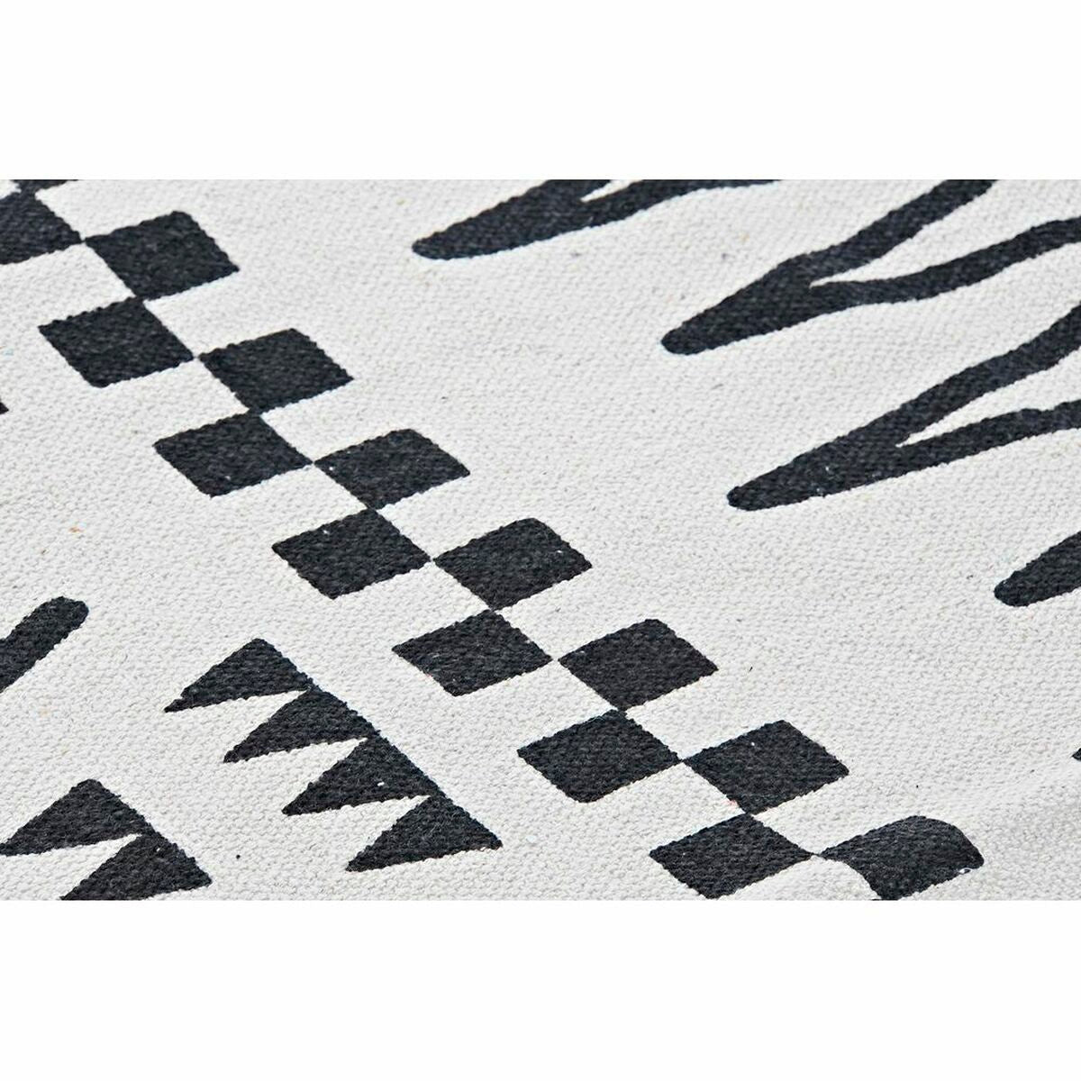 Alfombra DKD Home Decor Negro Blanco Ikat (120 x 180 x 0,7 cm)  Comprati.